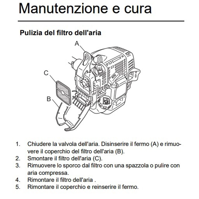 Vendita online Filtro aria per decespugliatore Echo